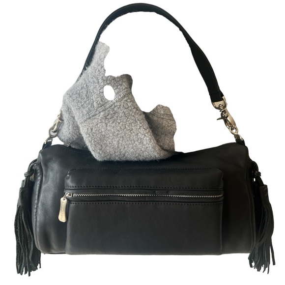 BCBGMaxAzria Black Vegan Shoulder Bag - Picture 10 of 10